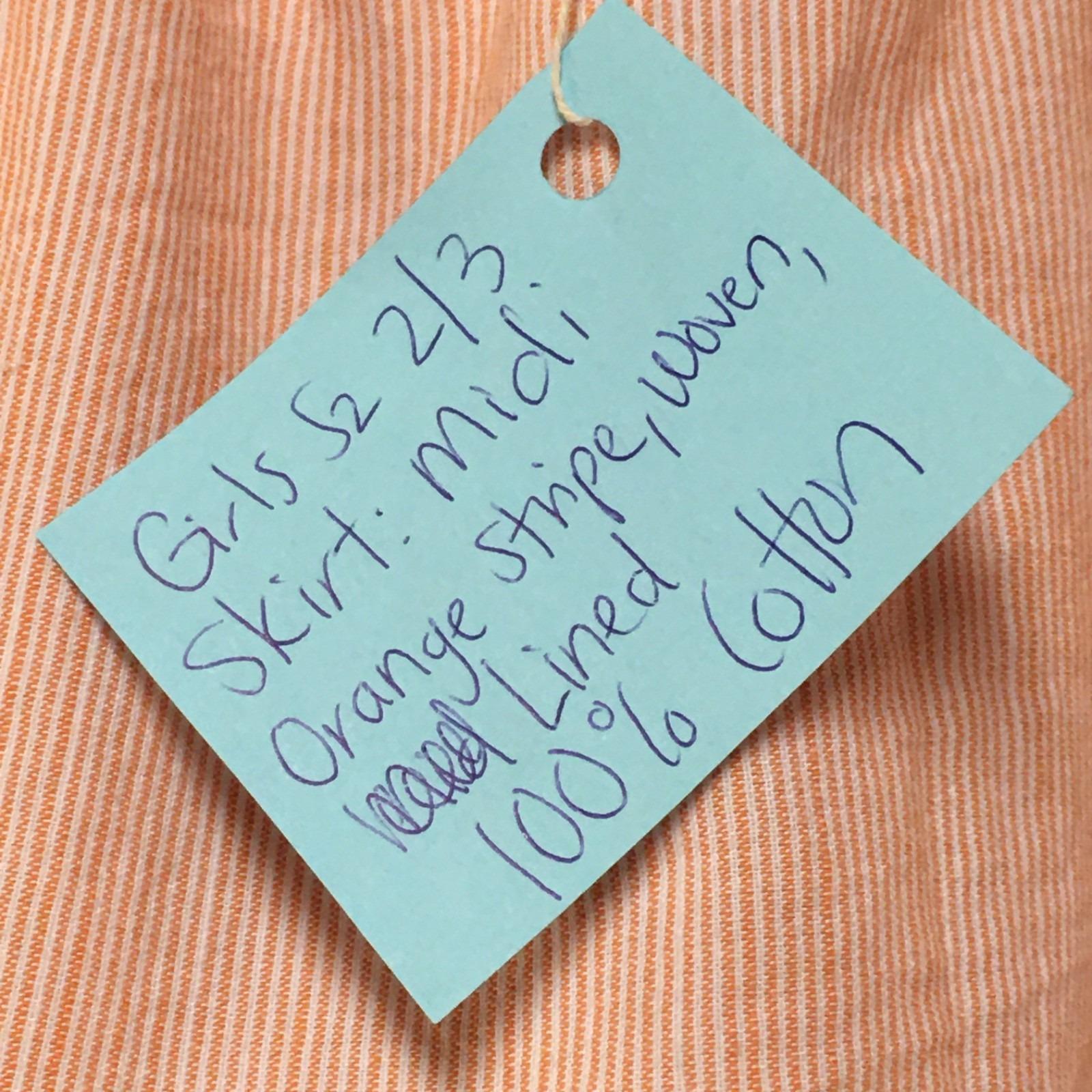 Midi Cotton Striped Skirt (2-3)