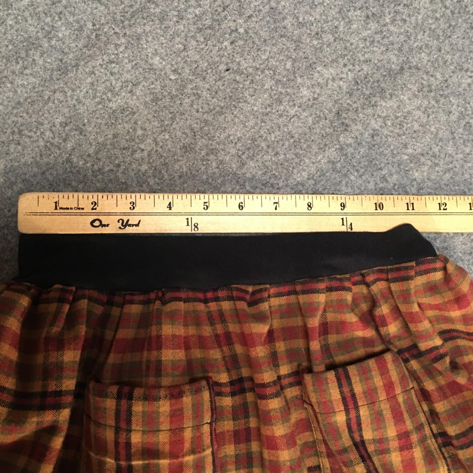 Maxi Canvas Plaid Skirt (6-7)