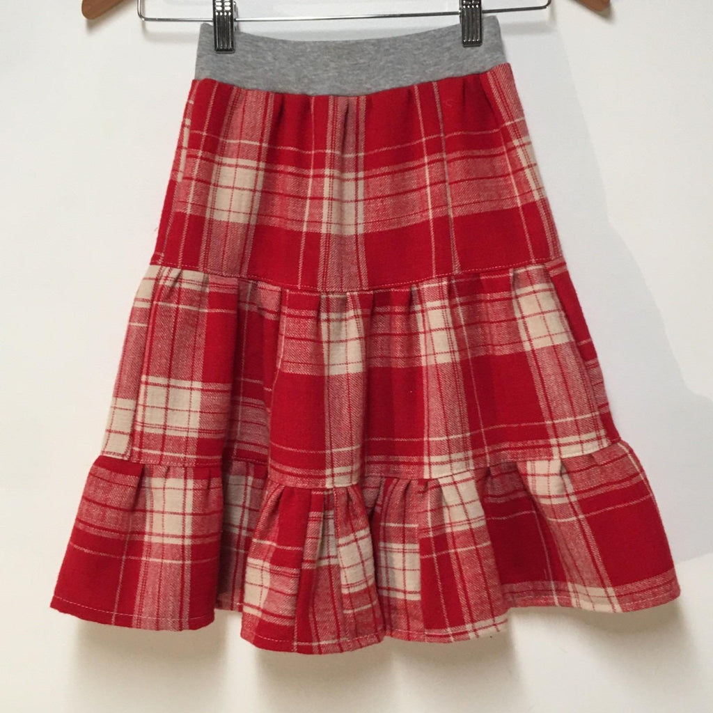 Maxi Flannel Plaid Skirt (2-3)