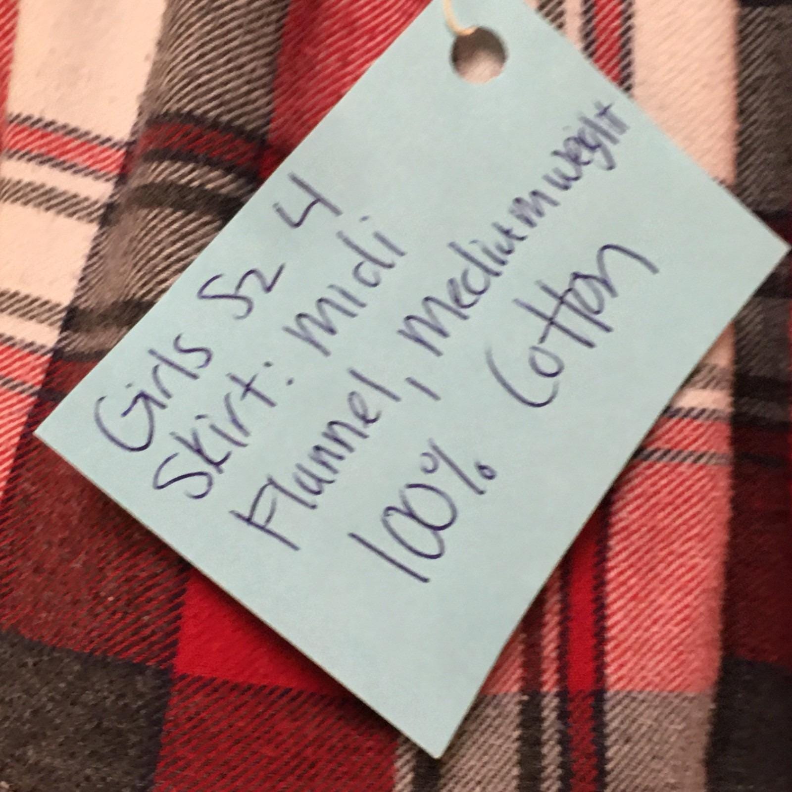 Midi Flannel Plaid Skirt (4)