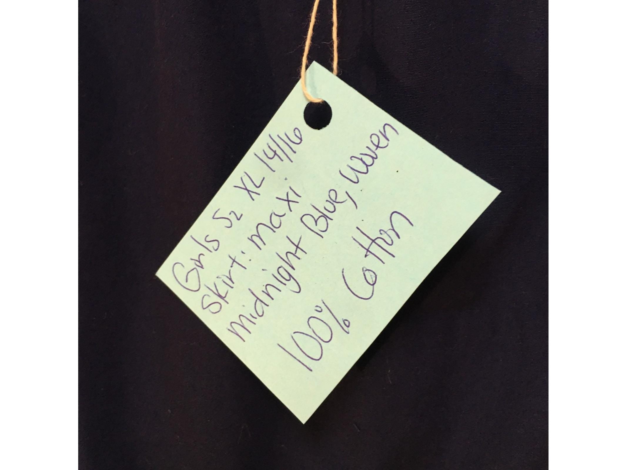 Maxi Cotton Blue Skirt (14-16)