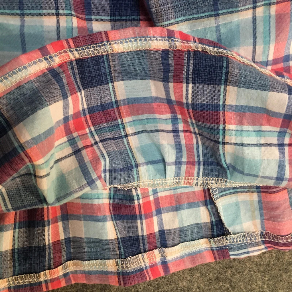 Midi Cotton Plaid Skirt (2-3)