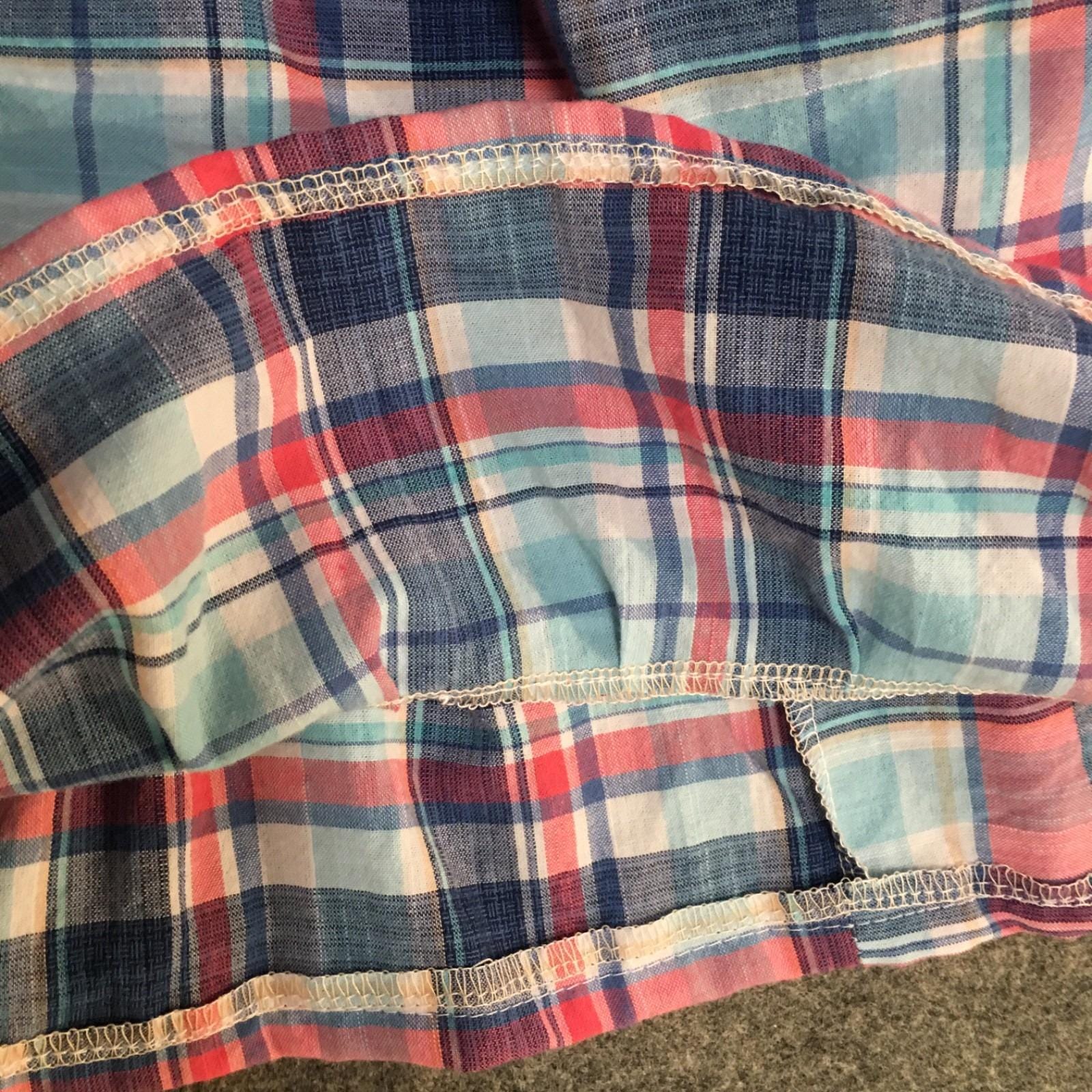 Midi Cotton Plaid Skirt (2-3)