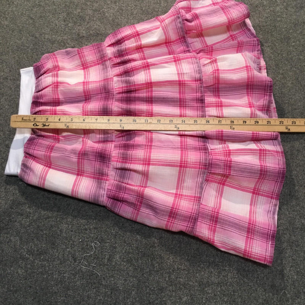 Maxi Cotton Plaid Skirt (4-5)