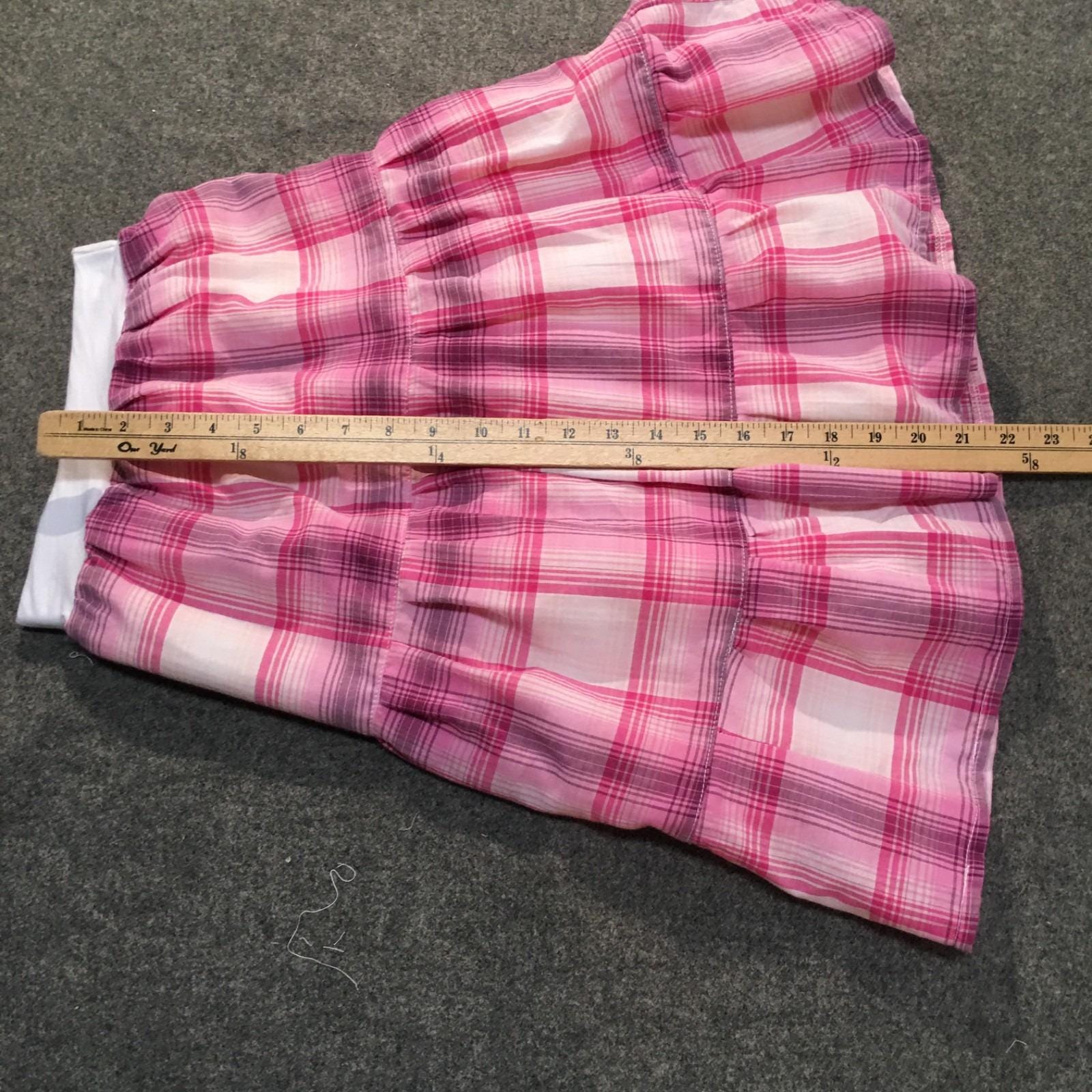 Maxi Cotton Plaid Skirt (4-5)