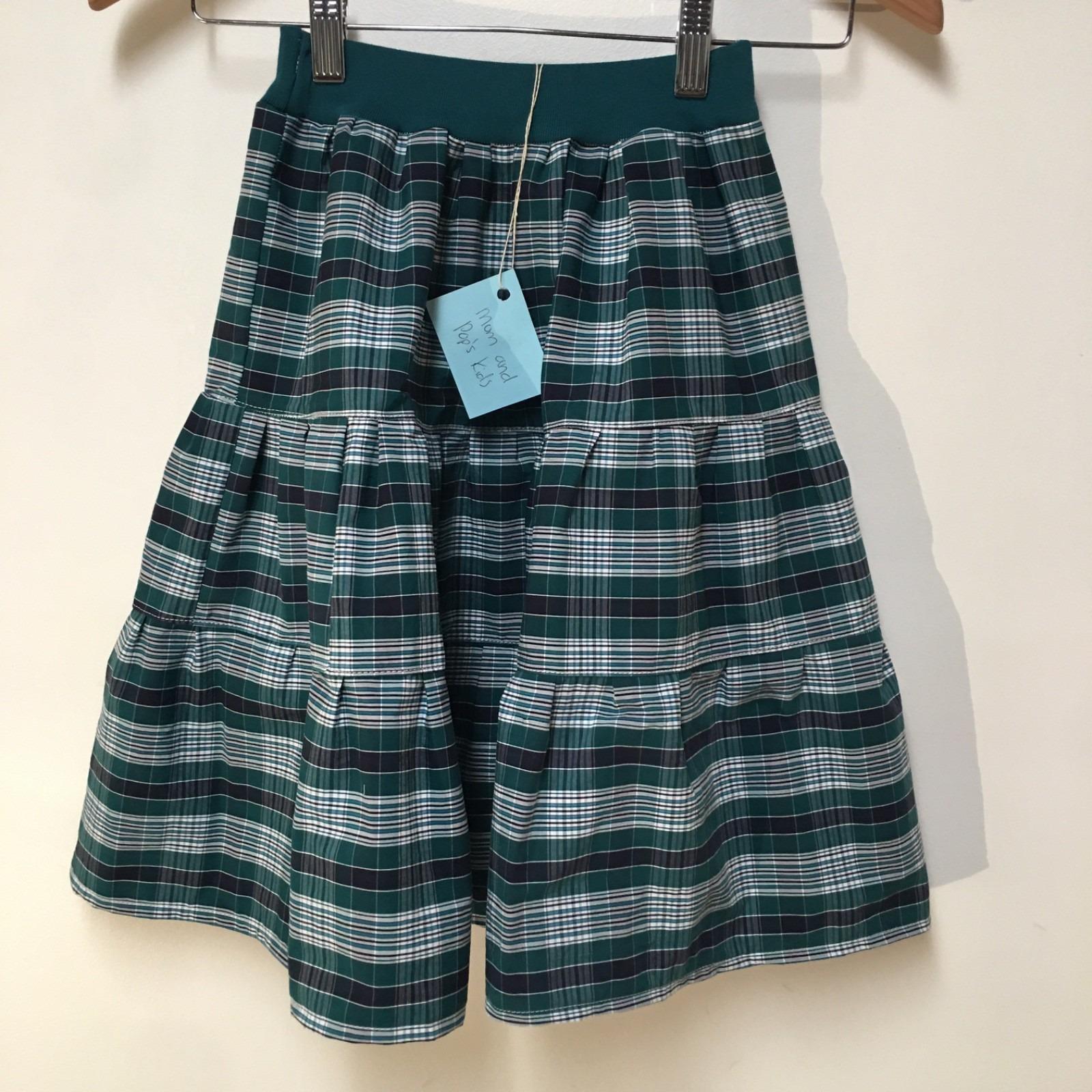 Maxi Blue Plaid Skirt Girls (2-3)