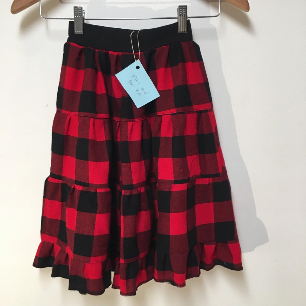 Maxi Flannel Checkered Skirt (2-3)