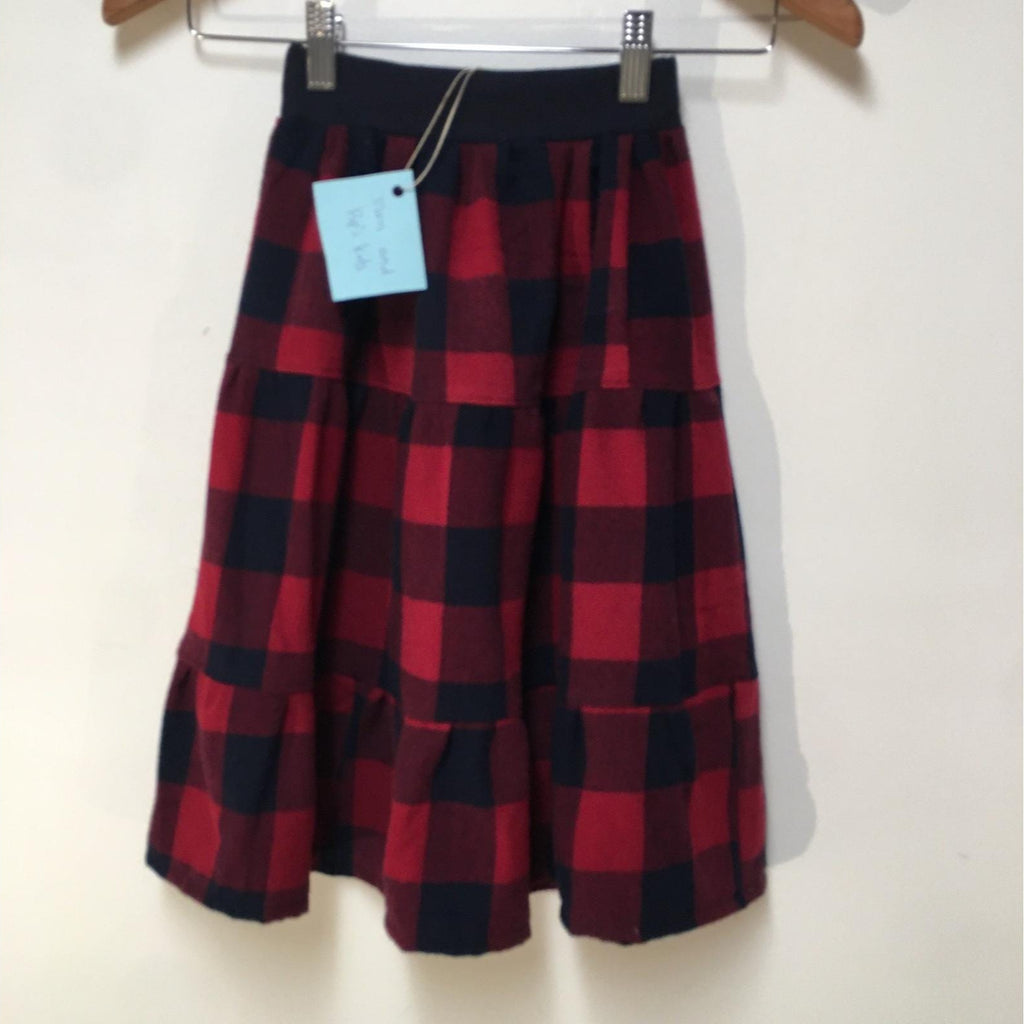 Maxi Flannel Checkered Skirt (2-3)