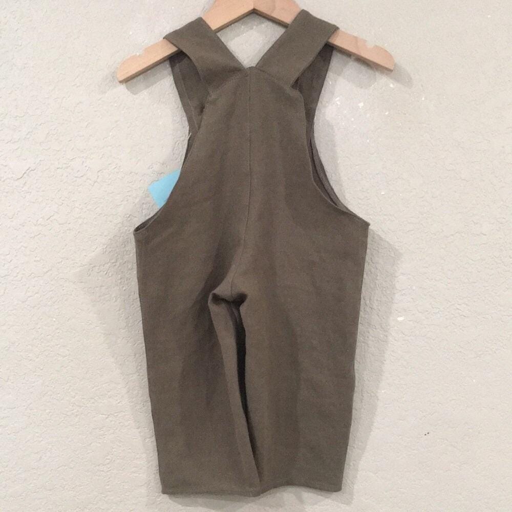 100% Linen Canvas Overalls (6M)