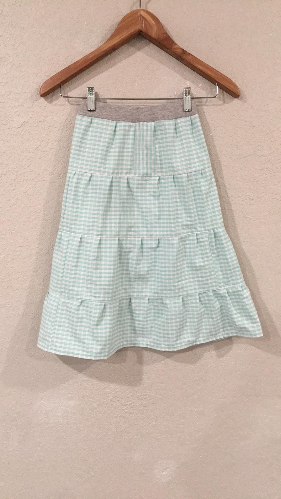 Midi Cotton Checkered Skirt (6)