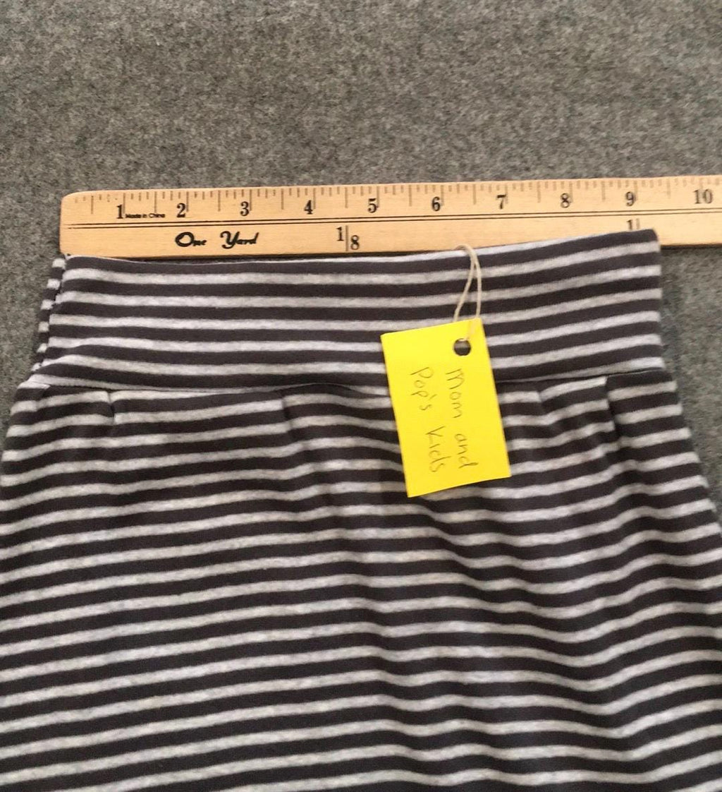 Midi Knit Striped Skirt (4)