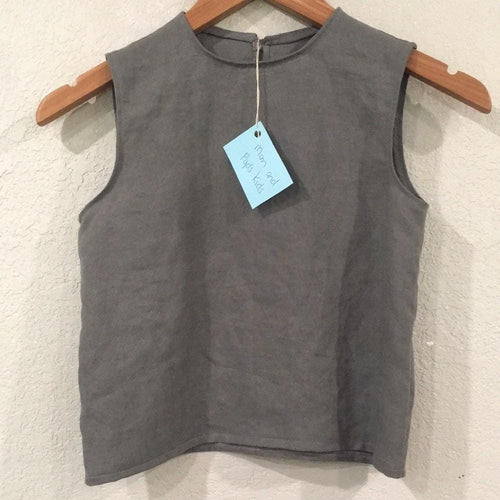 100% Linen Tank Top Girls (7-8)