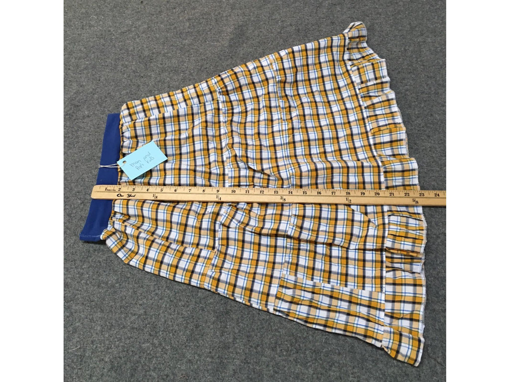 Maxi Cotton Plaid Skirt (6-7)