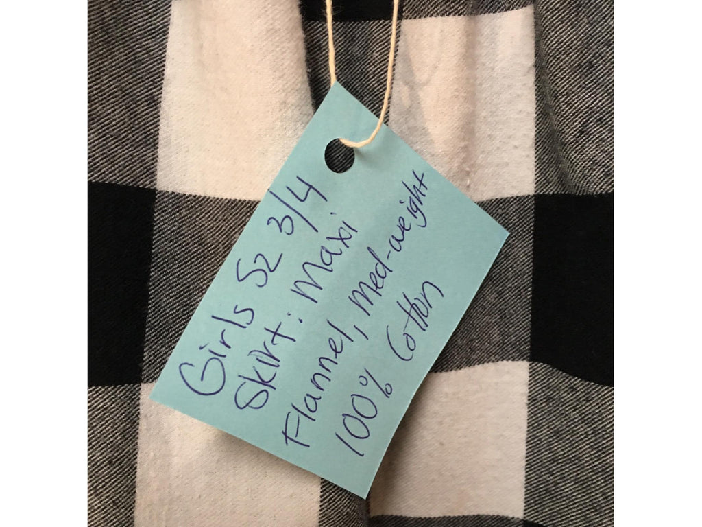 Maxi Flannel Black Skirt (3-4)