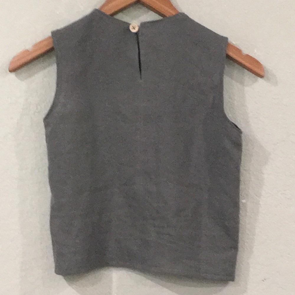 100% Linen Tank Top Girls (7-8)