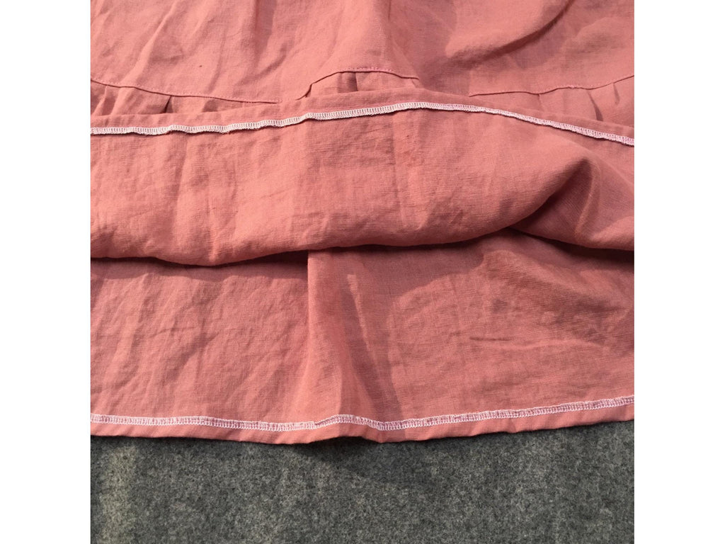 Maxi 100% Linen Pink Skirt (14-16)