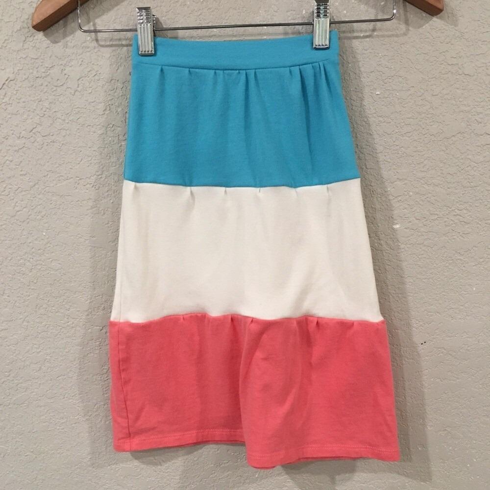 Midi Knit Colorblock Skirt (2)