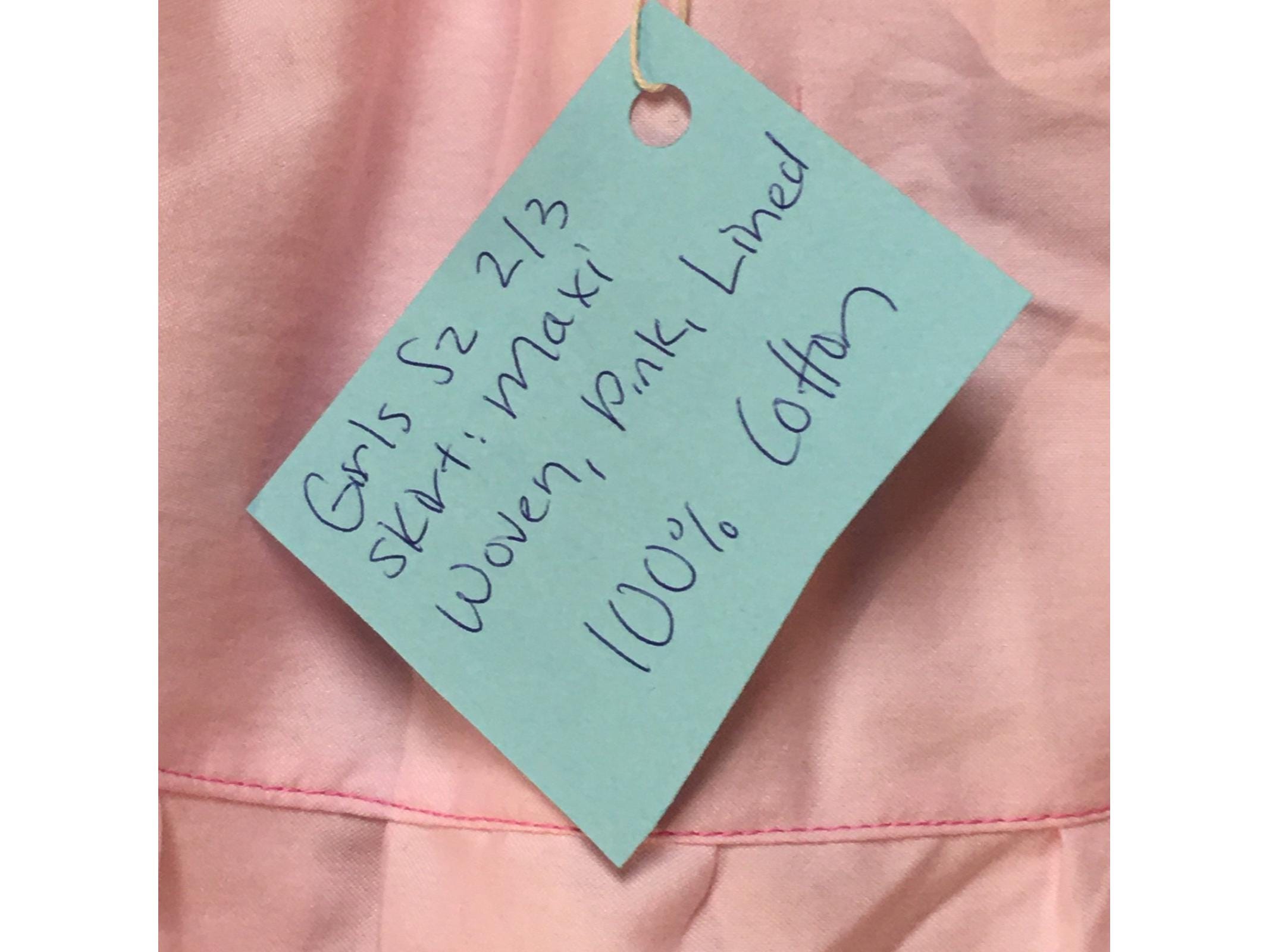 Maxi Cotton Pink Skirt (2-3)