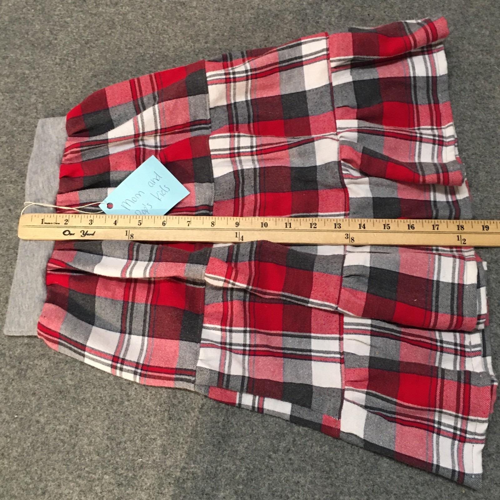 Midi Flannel Plaid Skirt (4)