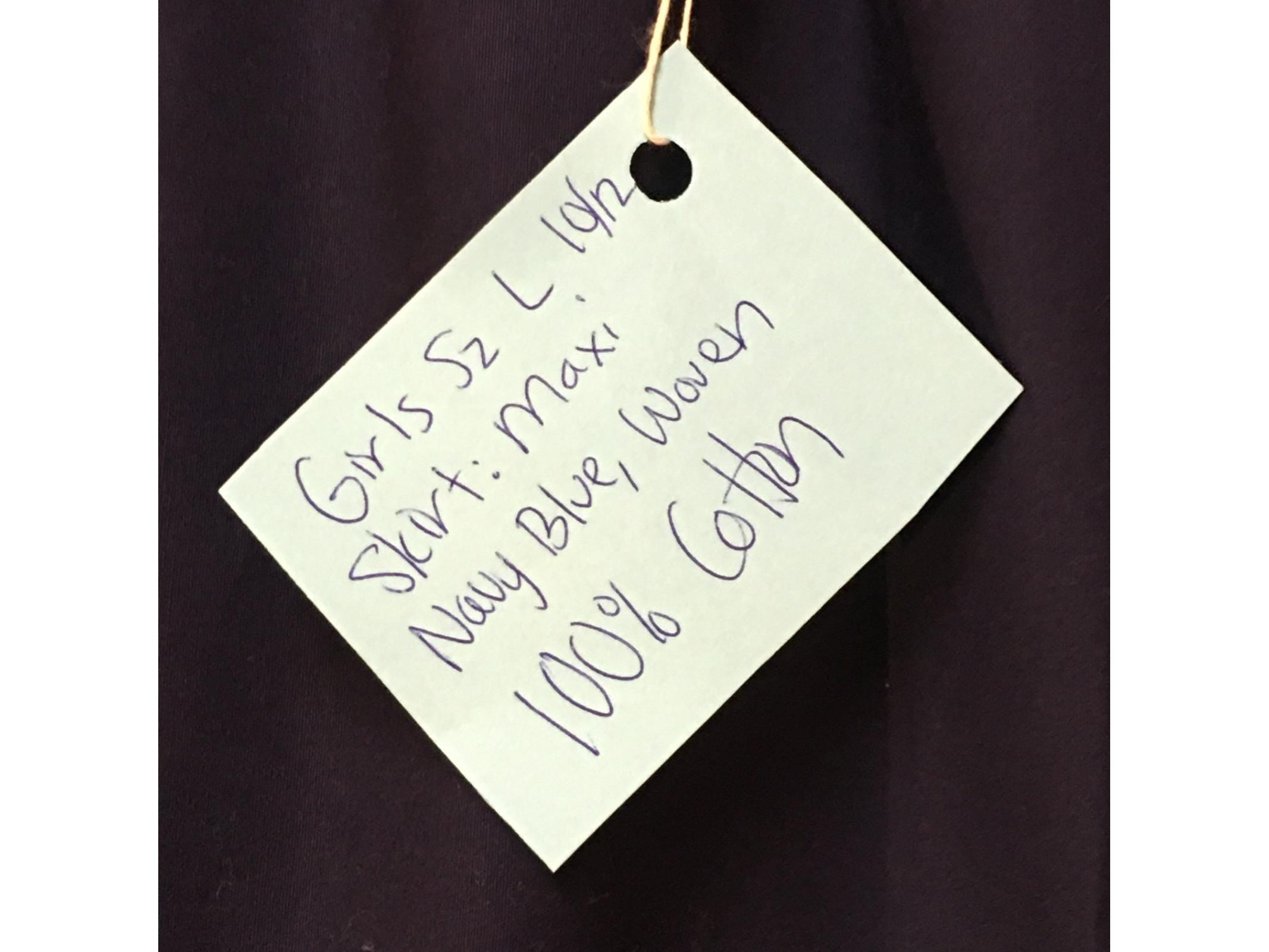 Maxi Cotton Blue Skirt (10-12)