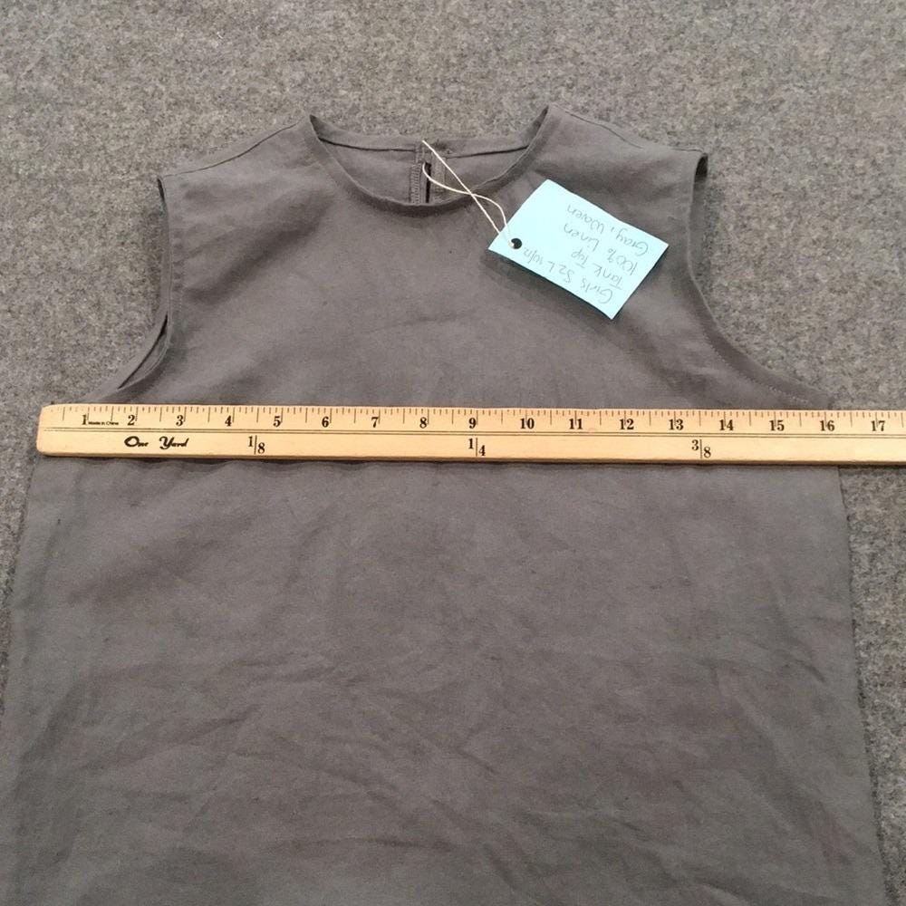 100% Linen Tank Top Girls (10-12)