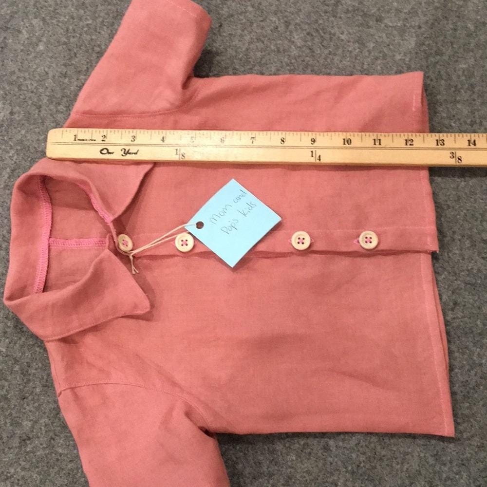 100% Linen Button Shirt Baby (12M)
