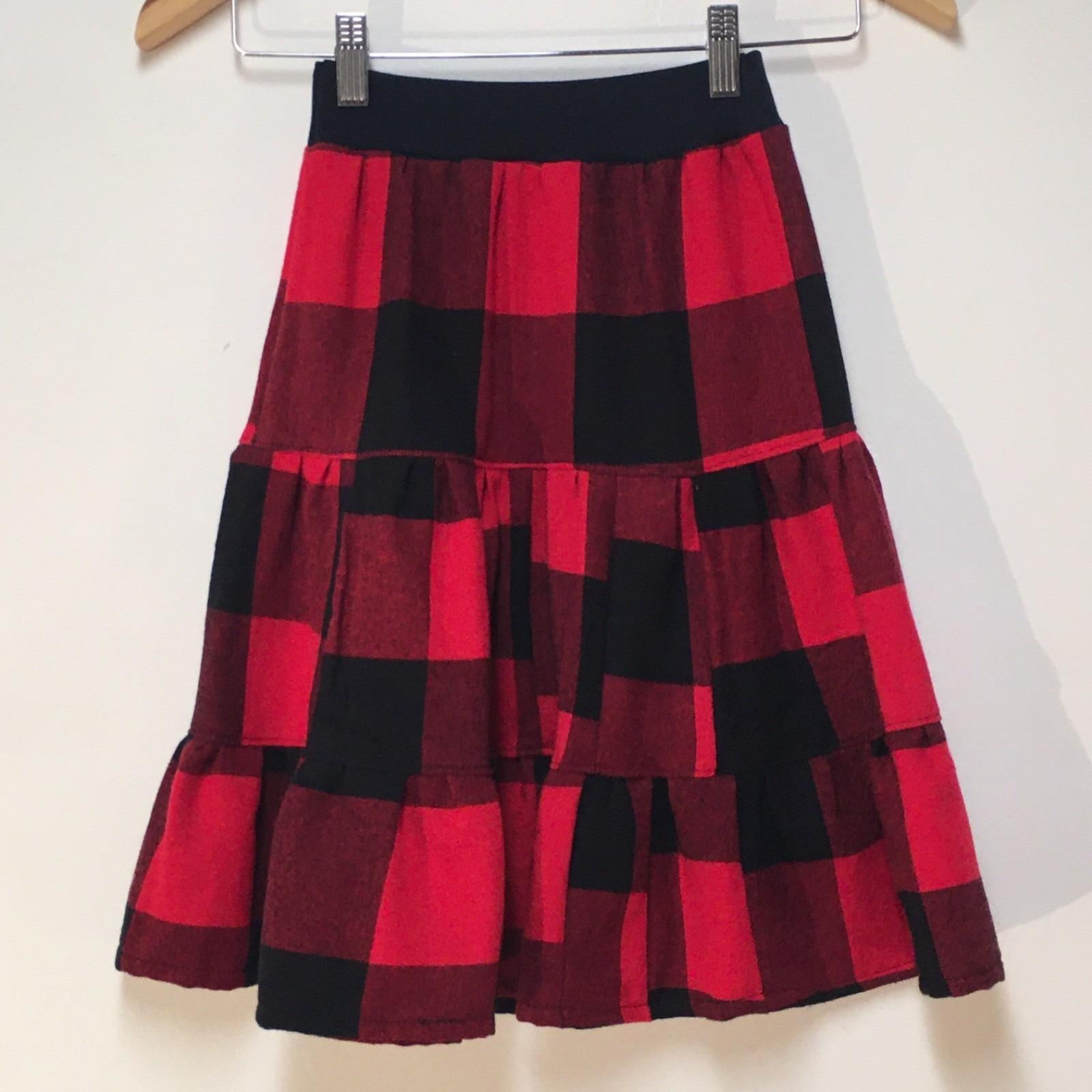 Maxi Flannel Checkered Skirt (2-3)