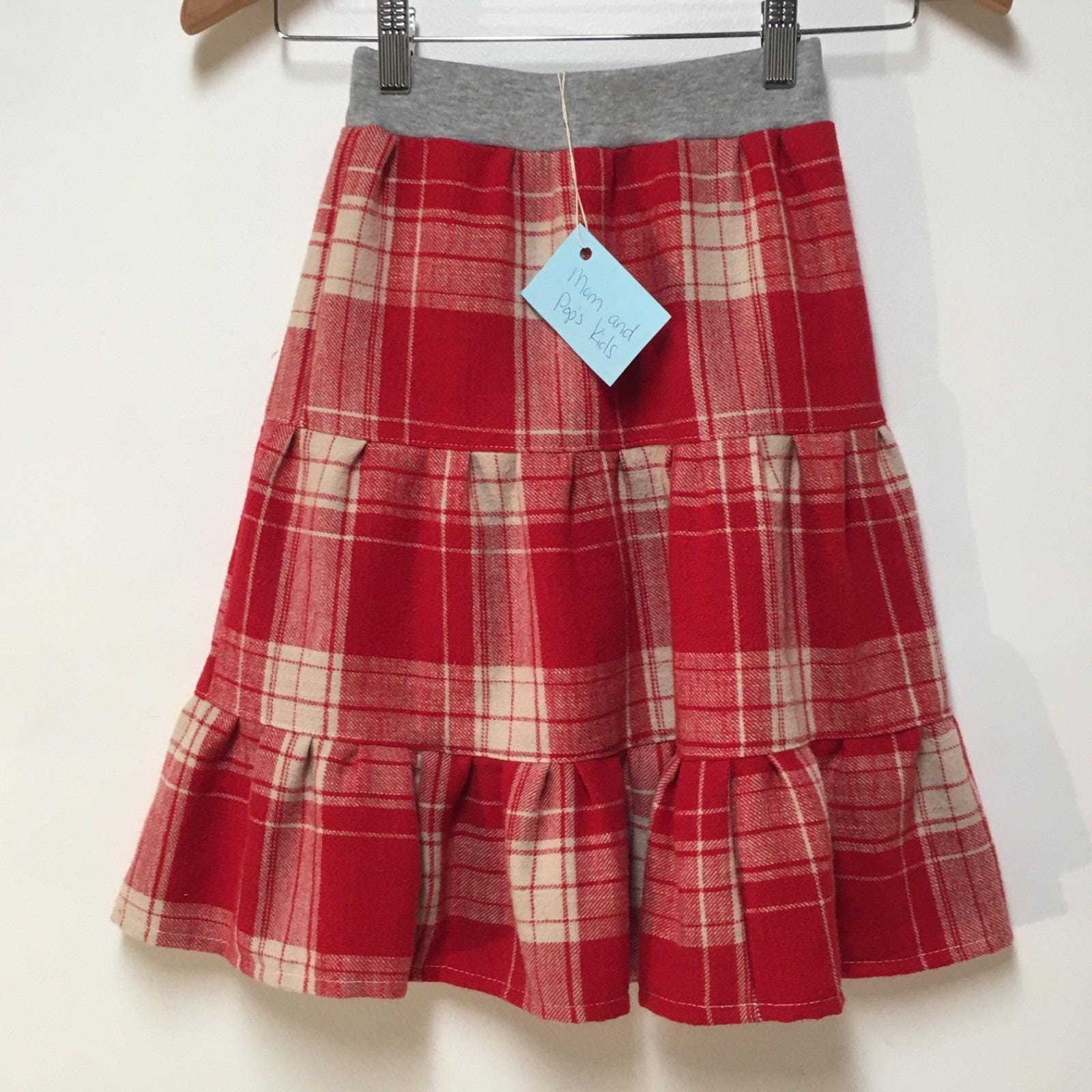 Maxi Flannel Plaid Skirt (2-3)