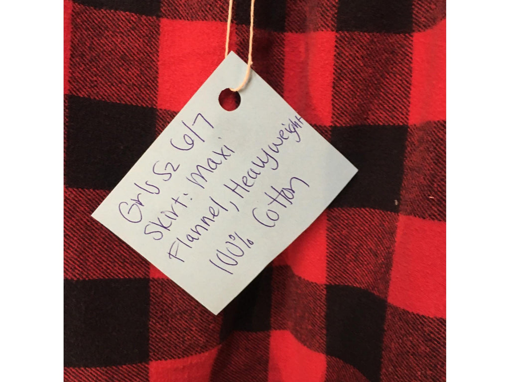 Maxi Flannel Checkered Skirt (6-7)
