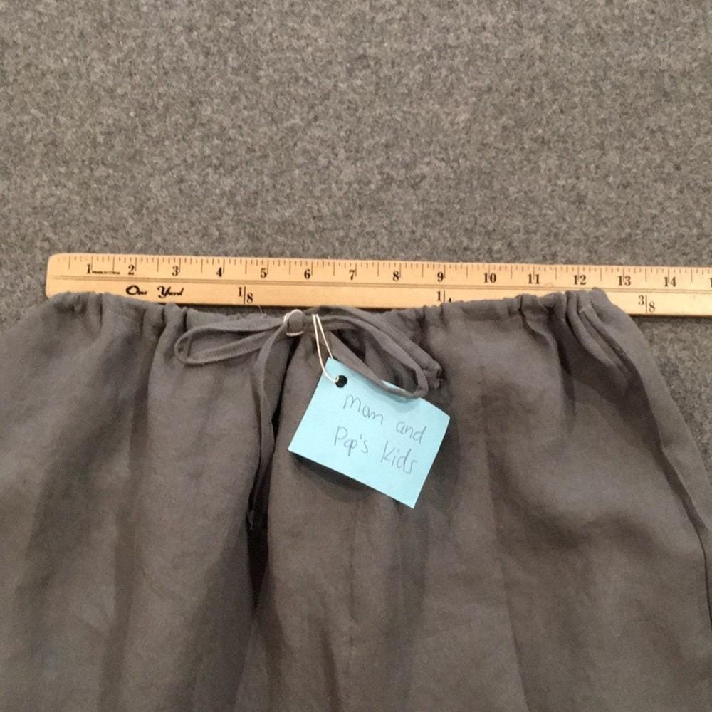Maxi 100% Linen Gray Skirt (8-16)