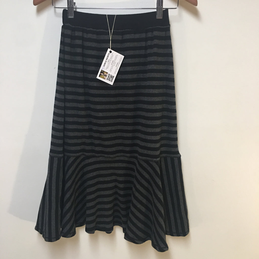 Midi Knit Striped Skirt (10-12)