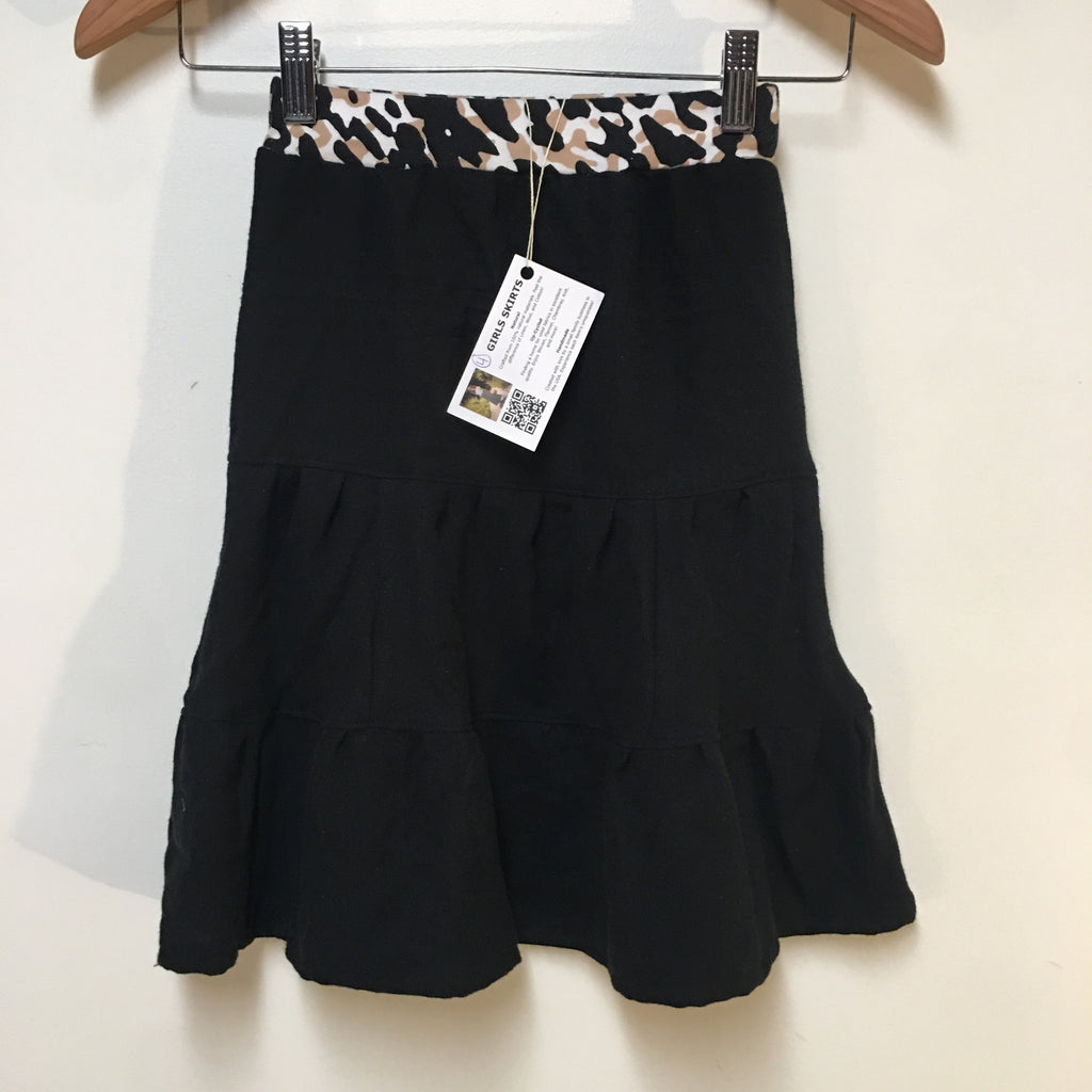 Midi Flannel Black Skirt (4)