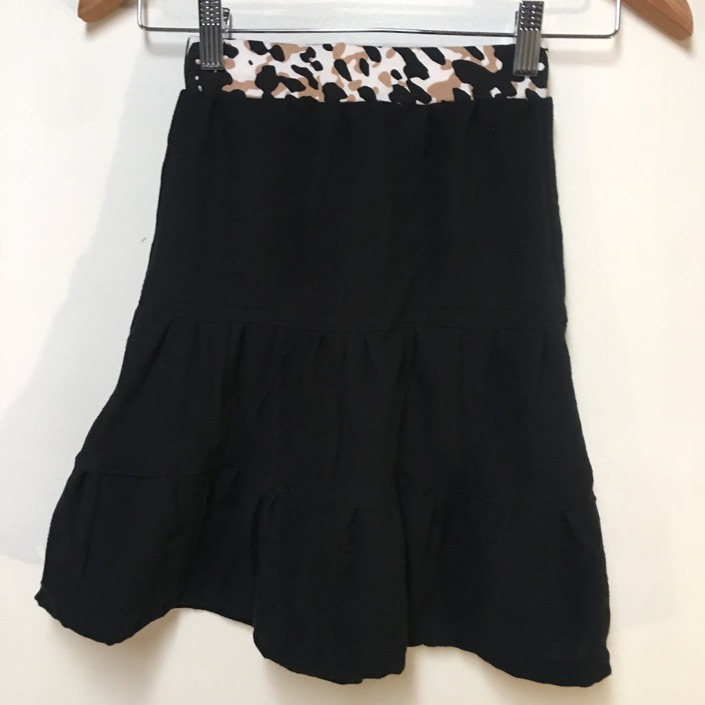 Midi Flannel Black Skirt (4)