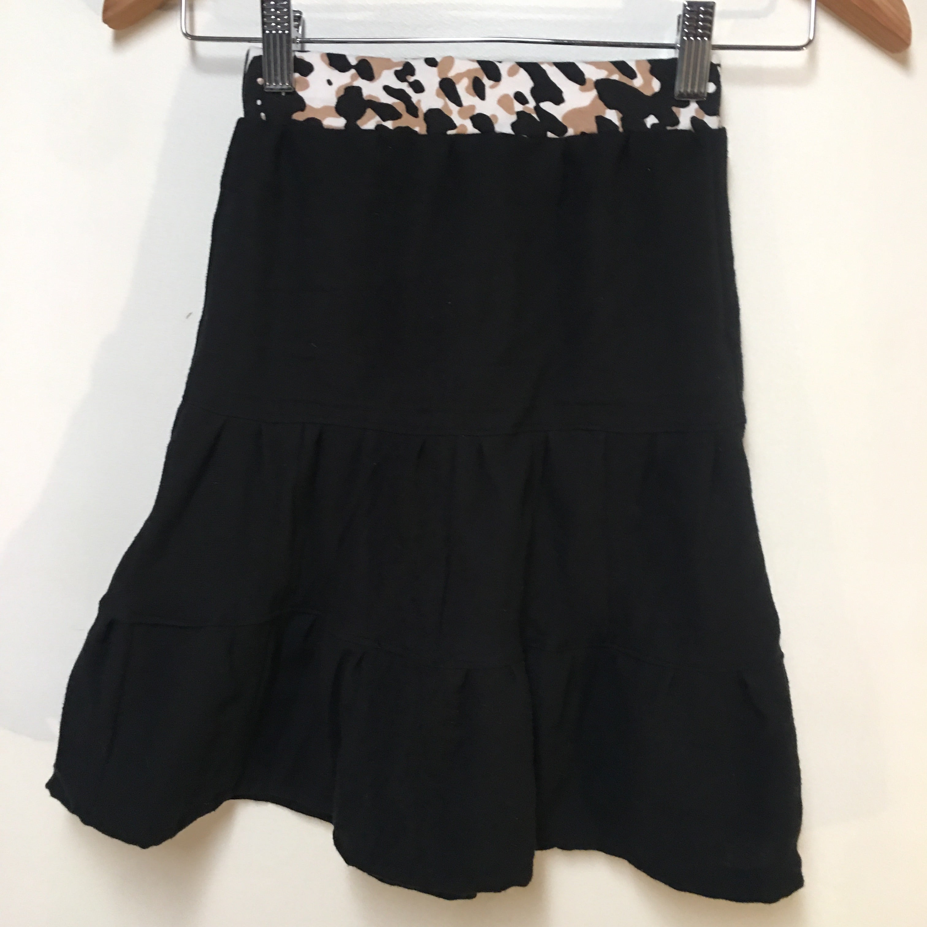 Midi Flannel Black Skirt (4)