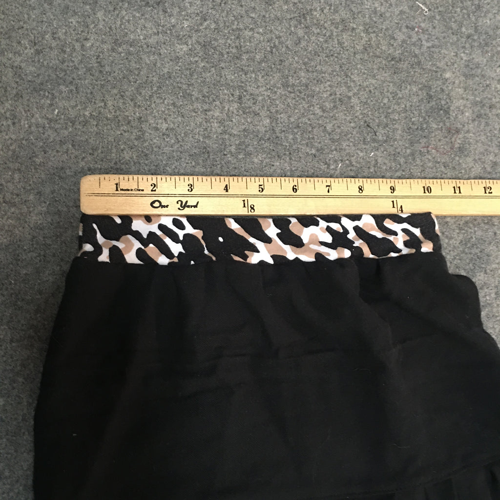 Midi Flannel Black Skirt (4)