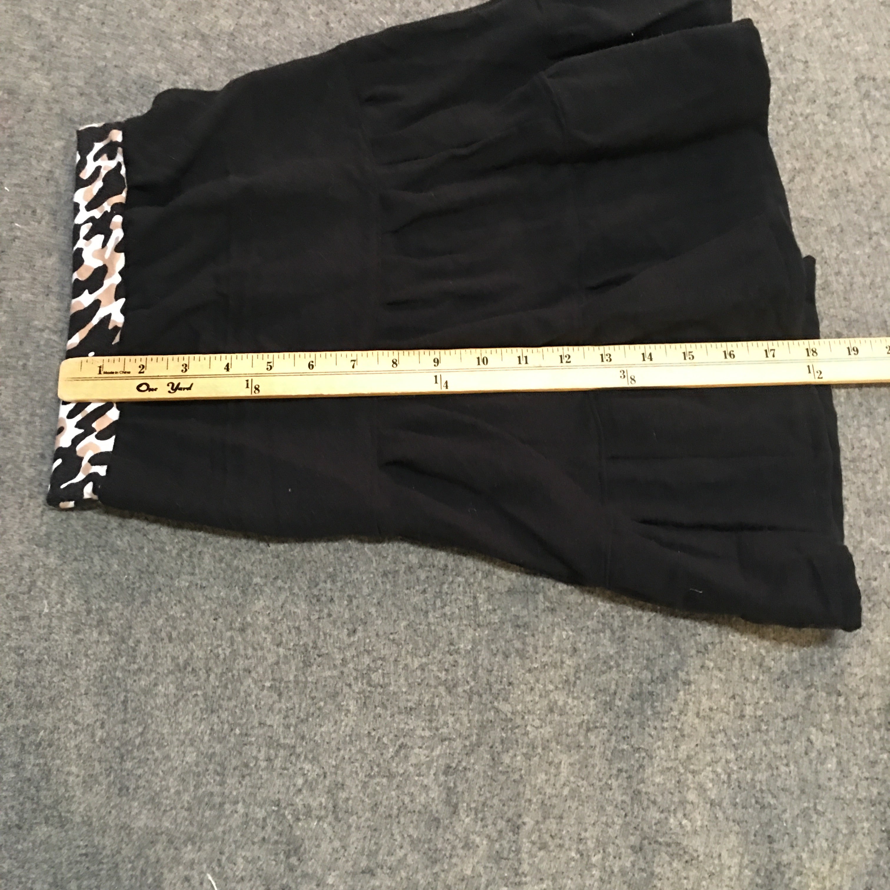 Midi Flannel Black Skirt (4)