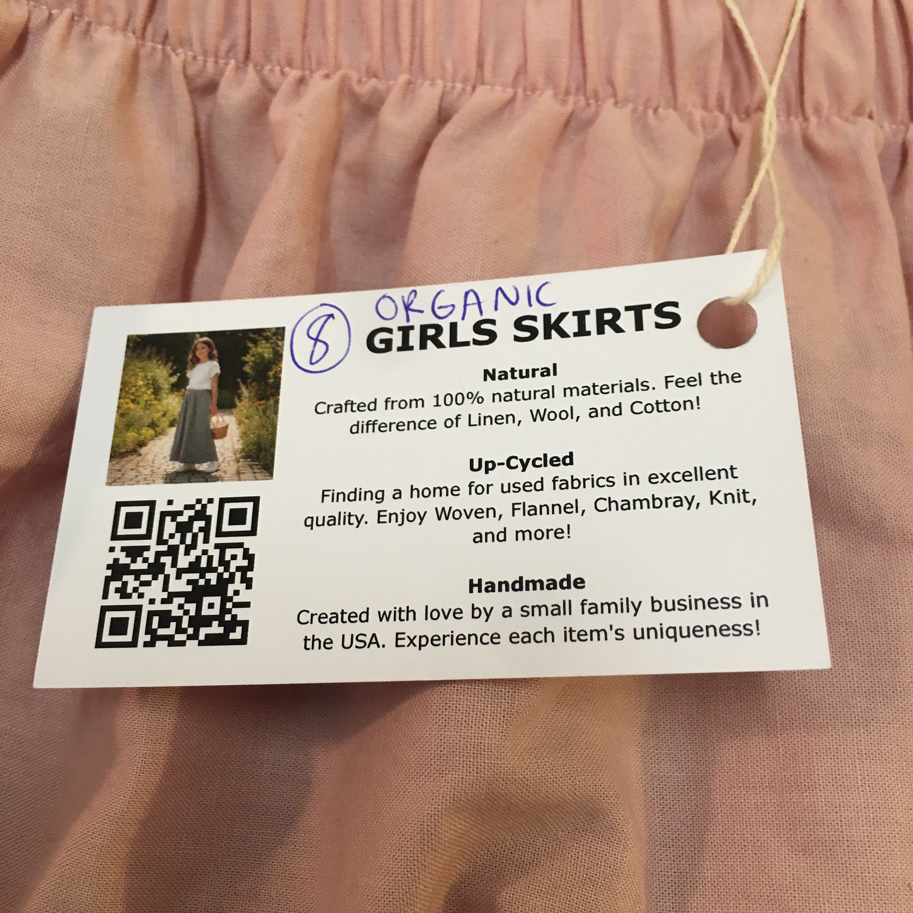 Maxi Organic Cotton Pink Skirt (8)