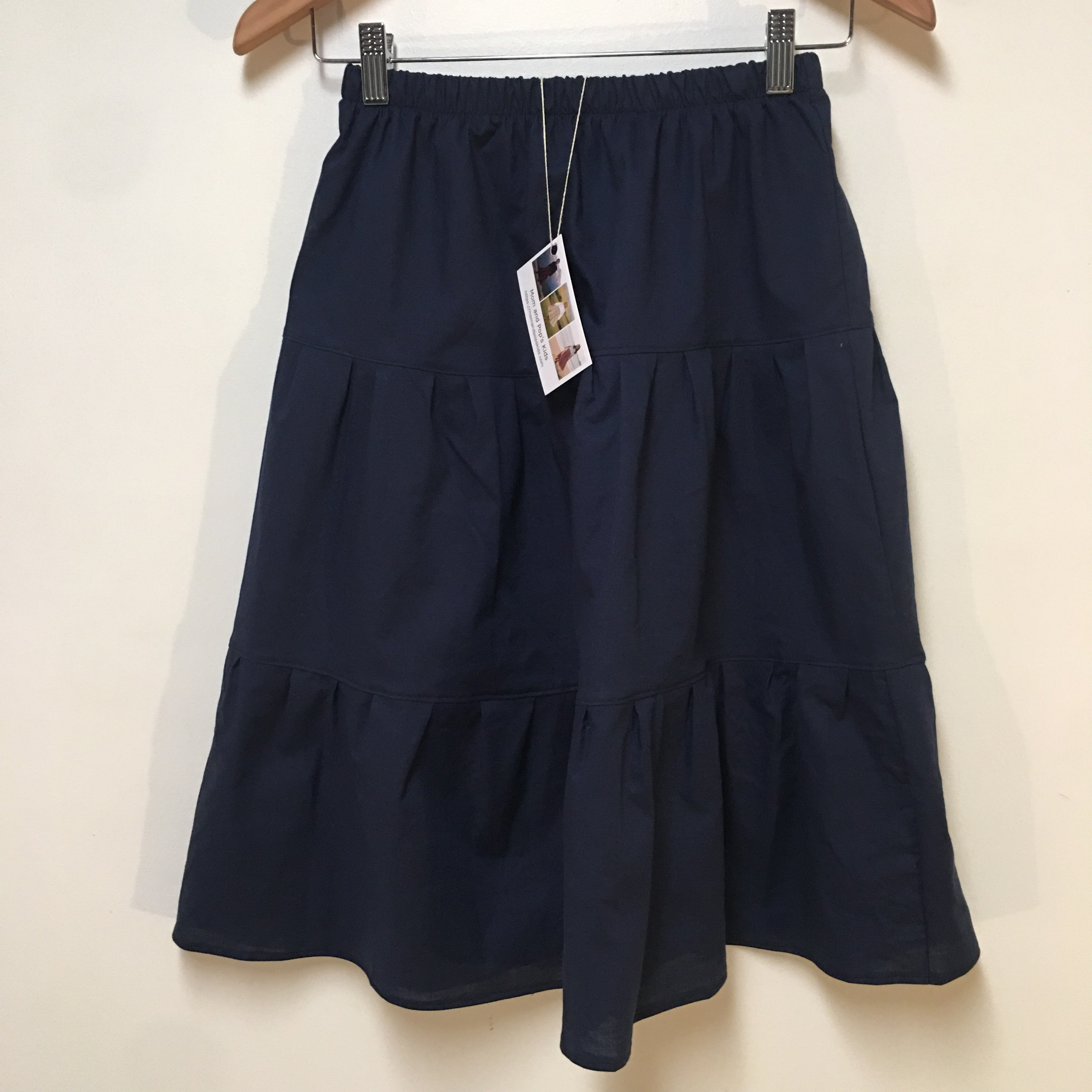 Midi Organic Cotton Blue Skirt (8)