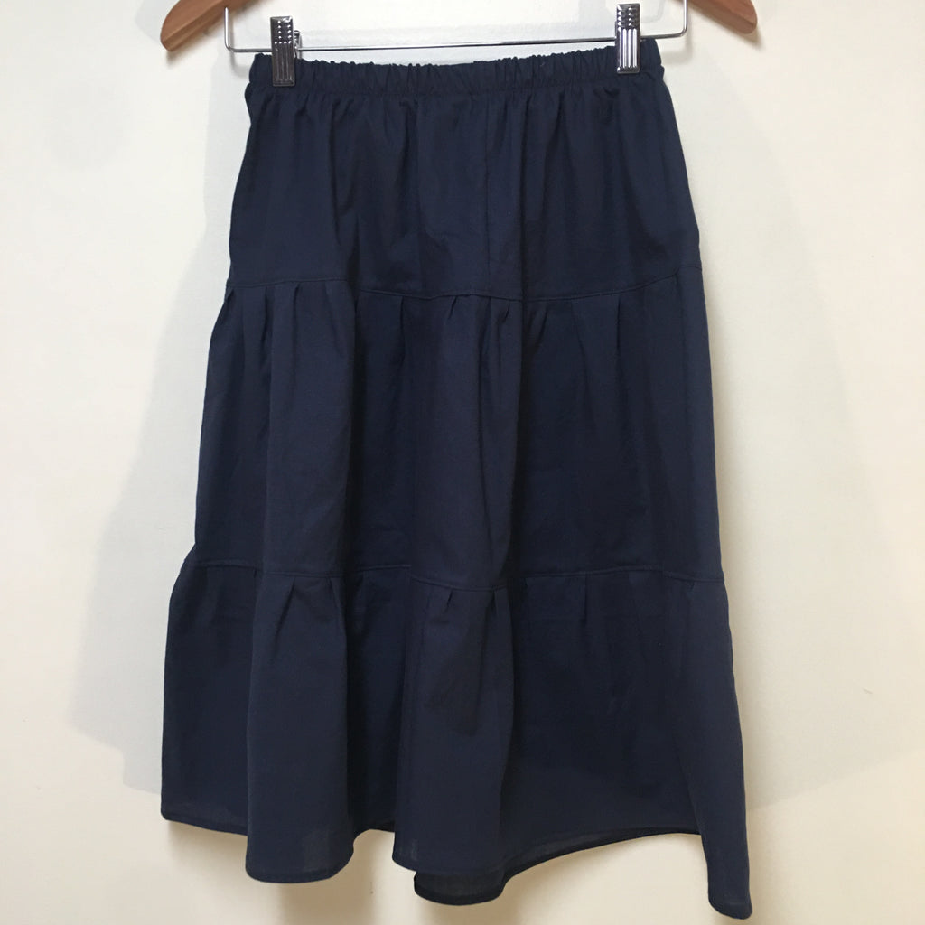 Midi Organic Cotton Blue Skirt (8)