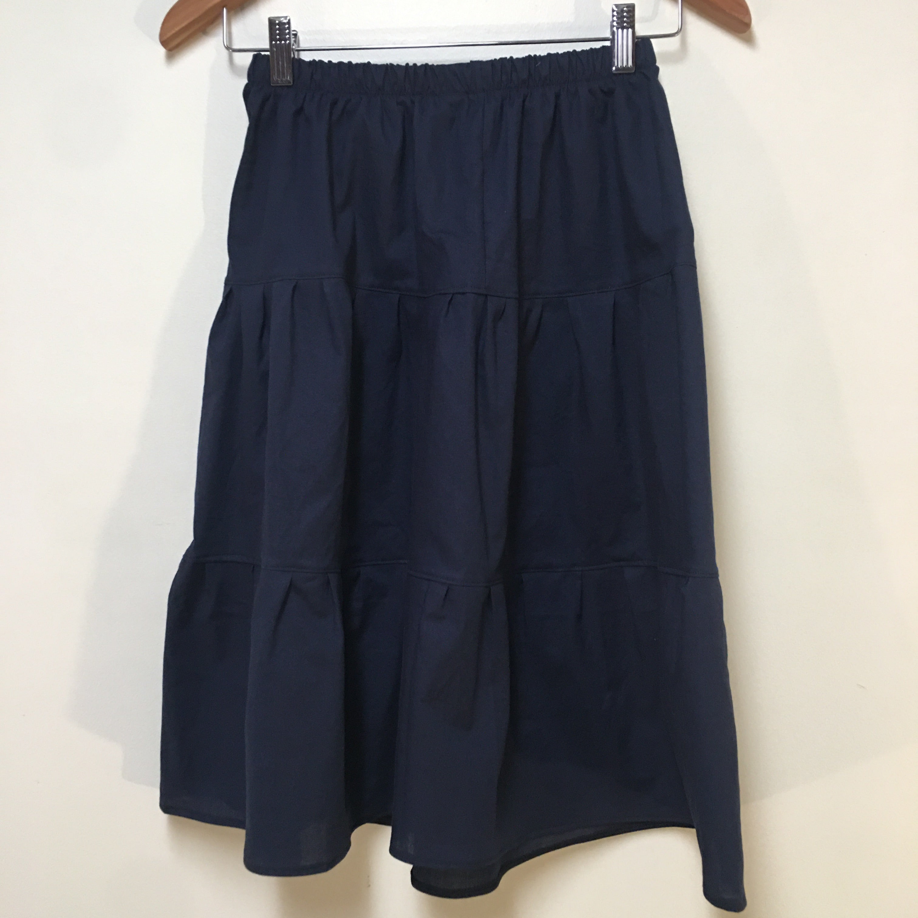 Midi Organic Cotton Blue Skirt (8)