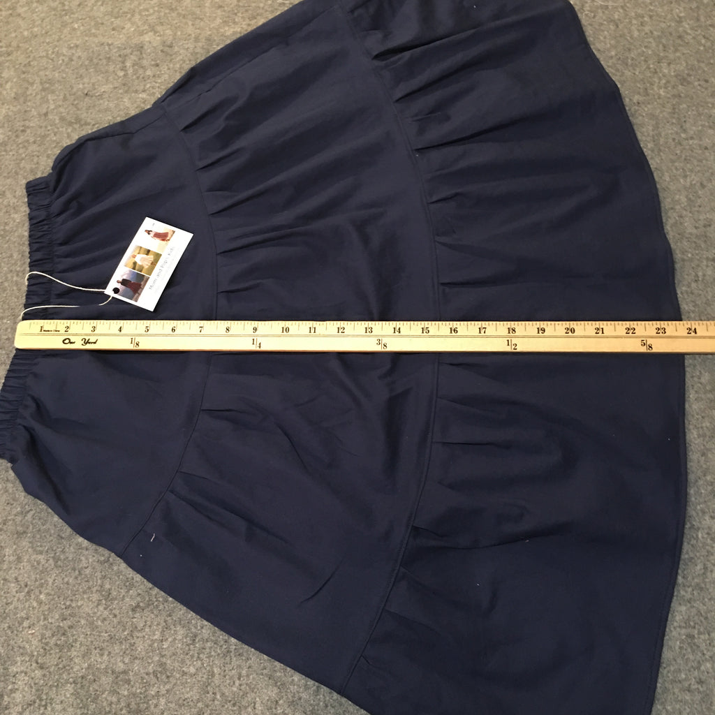 Midi Organic Cotton Blue Skirt (8)