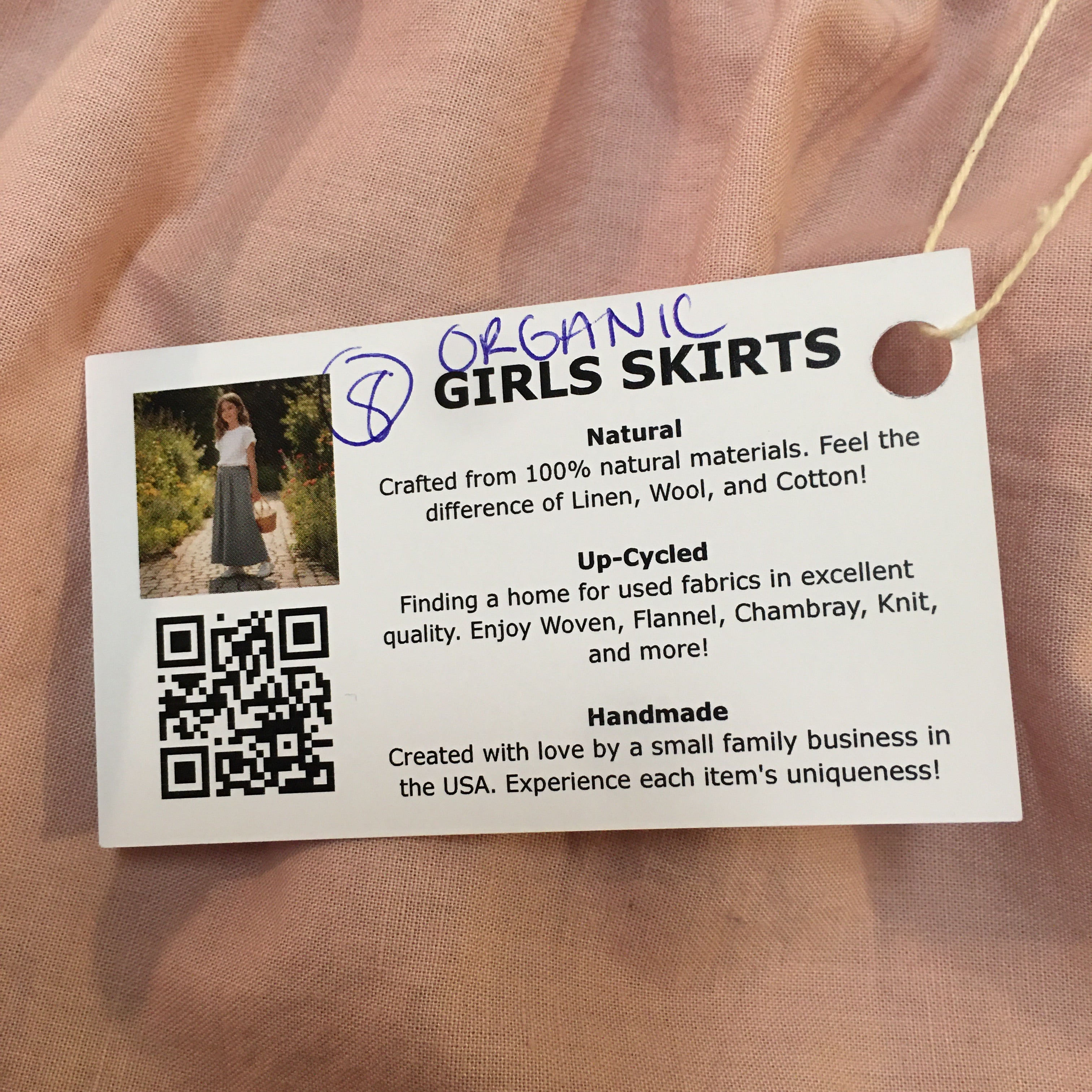 Maxi Organic Cotton Pink Skirt (8)