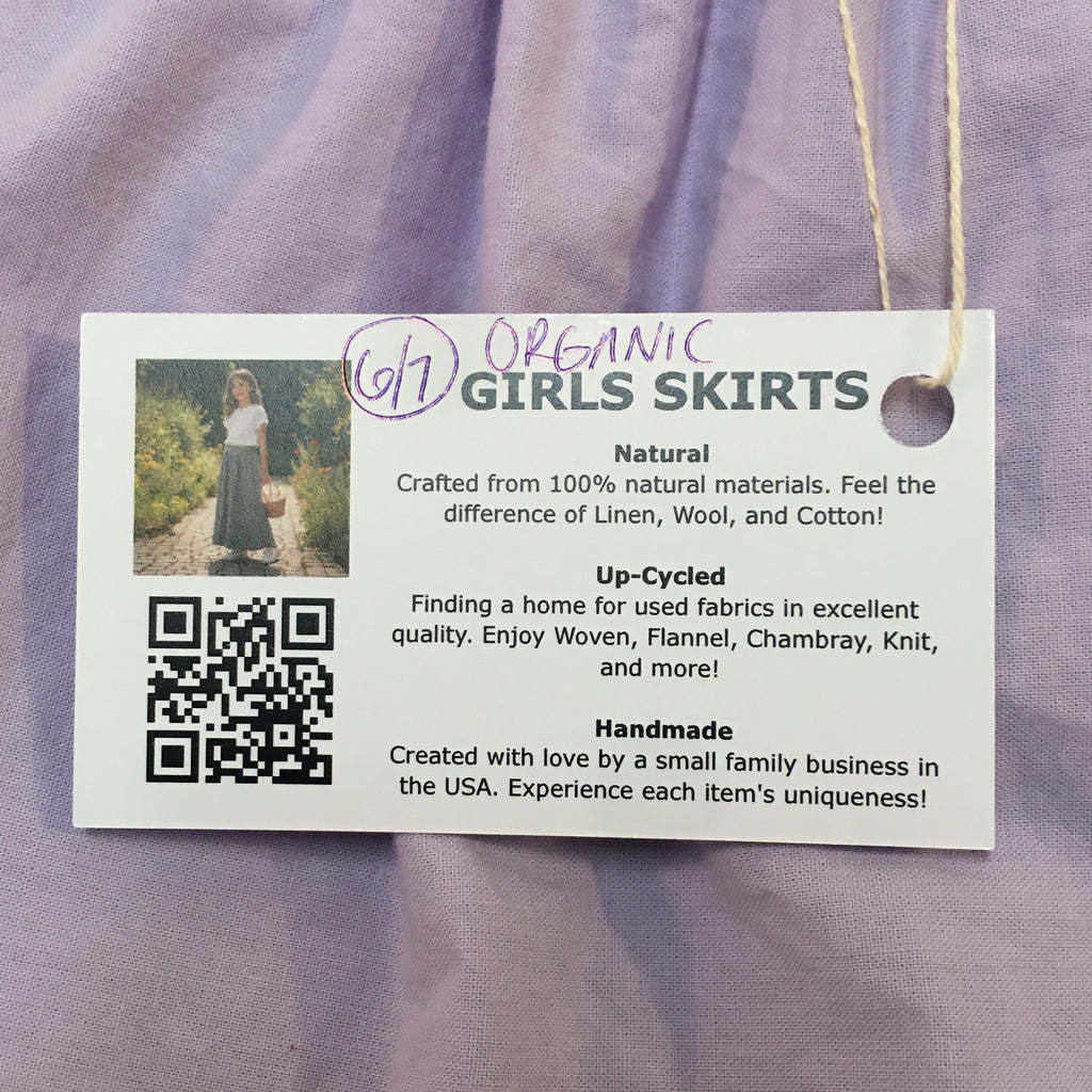 Maxi Organic Cotton Purple Skirt (6-7)