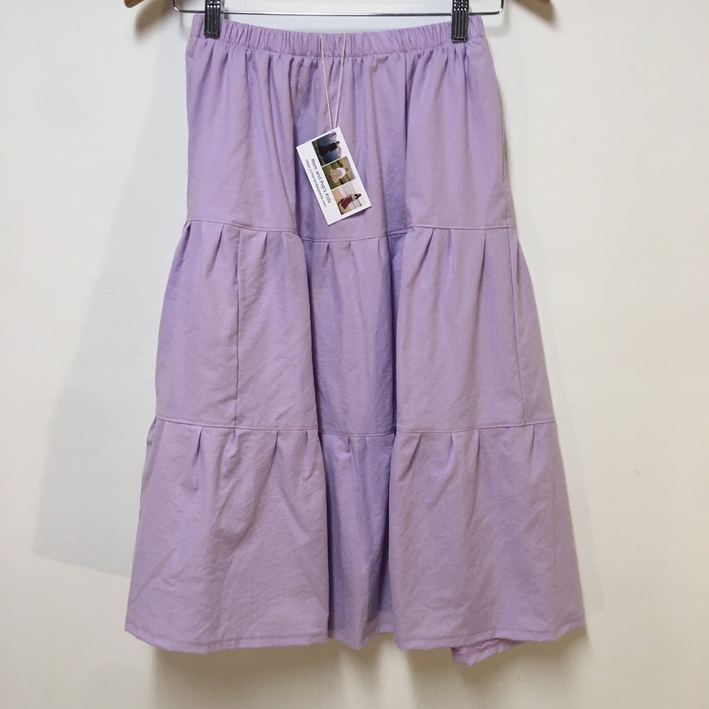 Midi Organic Cotton Purple Skirt (10-12)