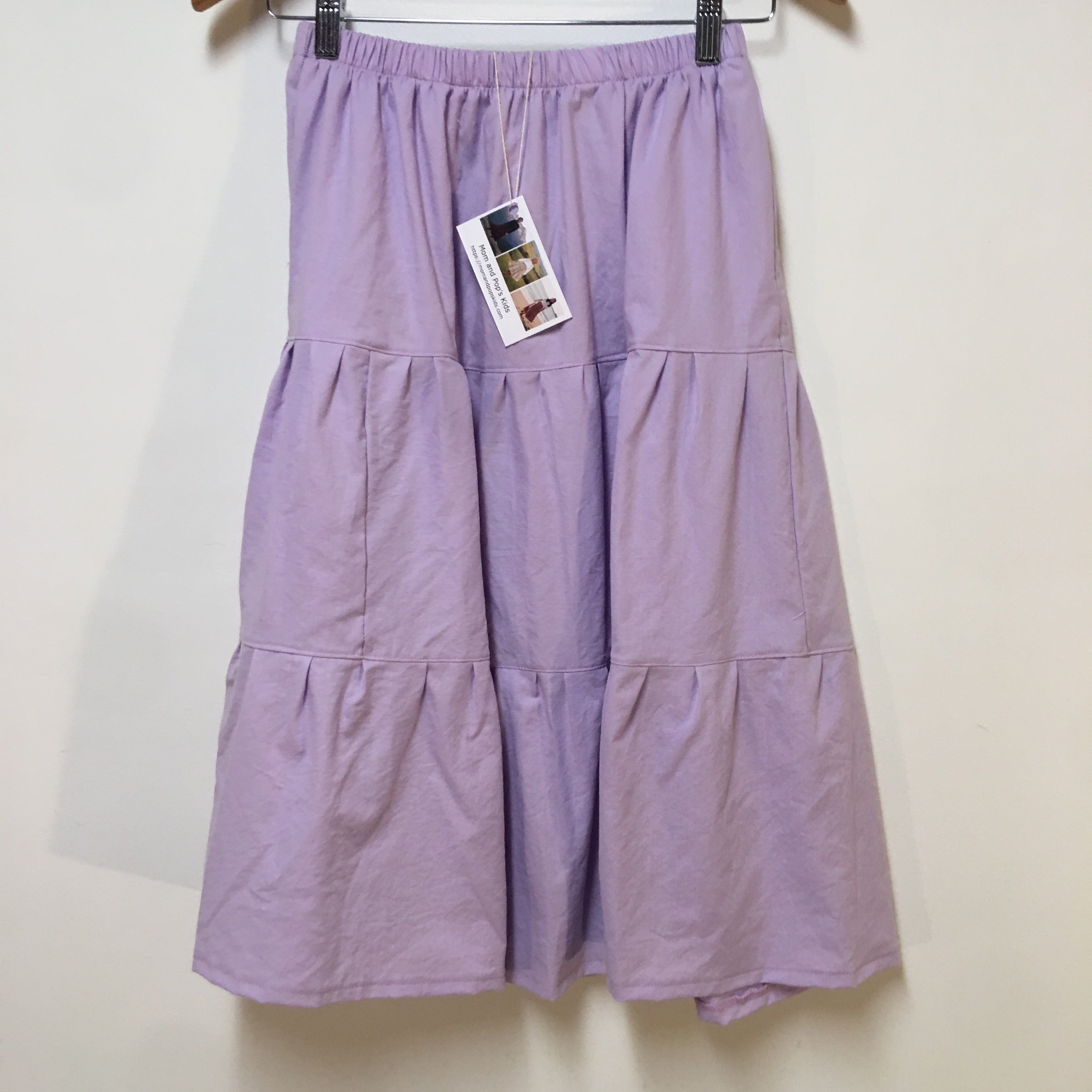 Midi Organic Cotton Purple Skirt (10-12)