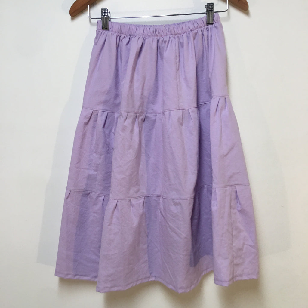 Midi Organic Cotton Purple Skirt (10-12)