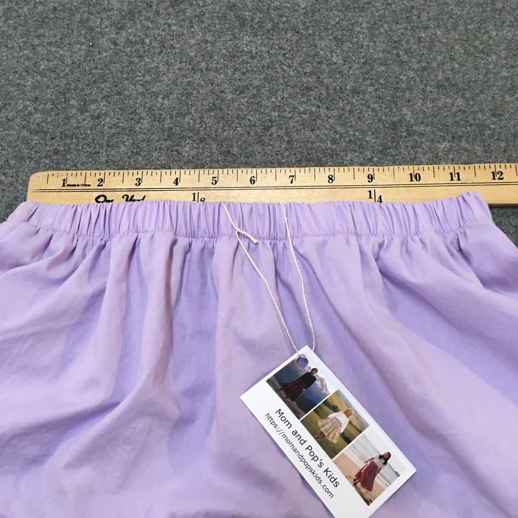 Midi Organic Cotton Purple Skirt (10-12)