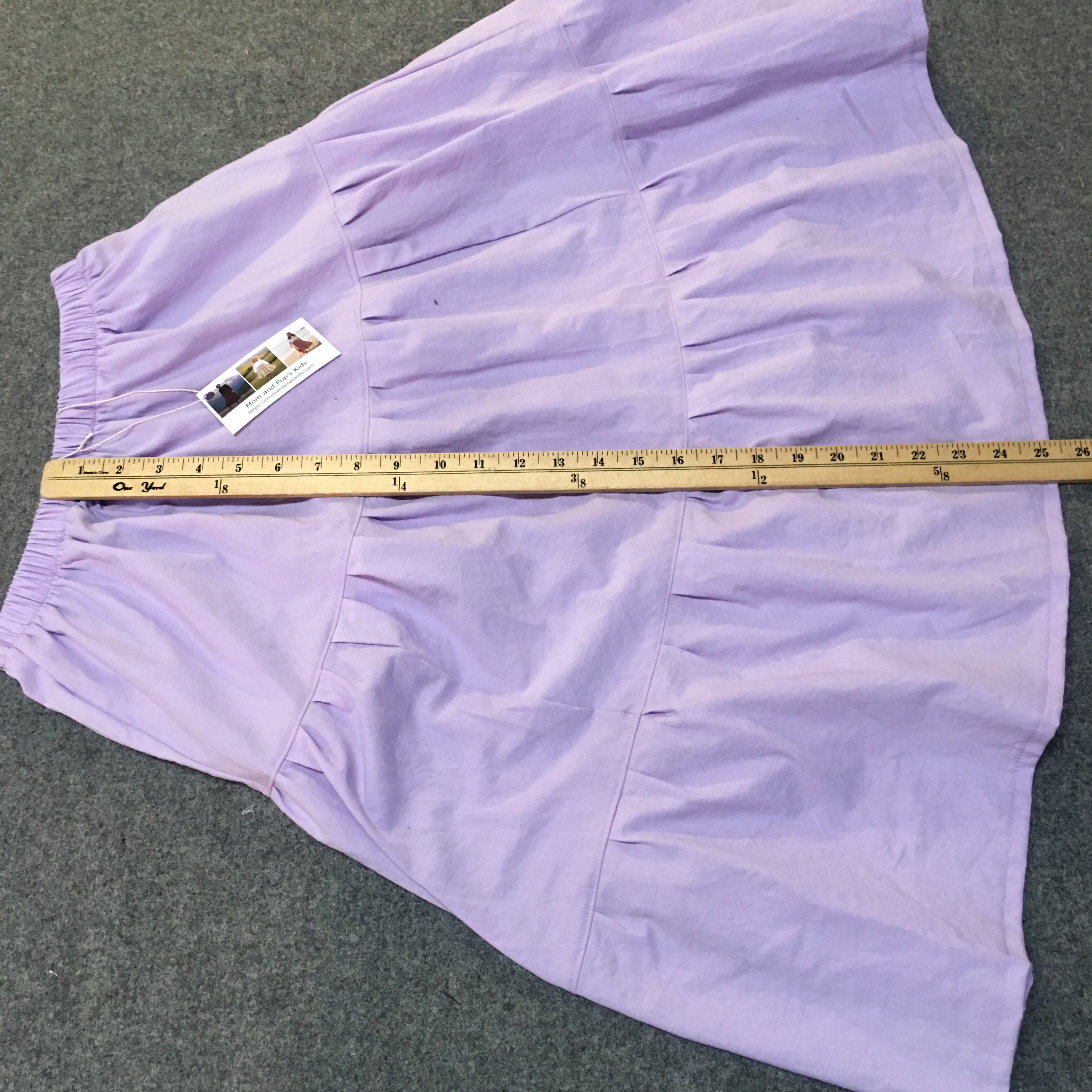 Midi Organic Cotton Purple Skirt (10-12)