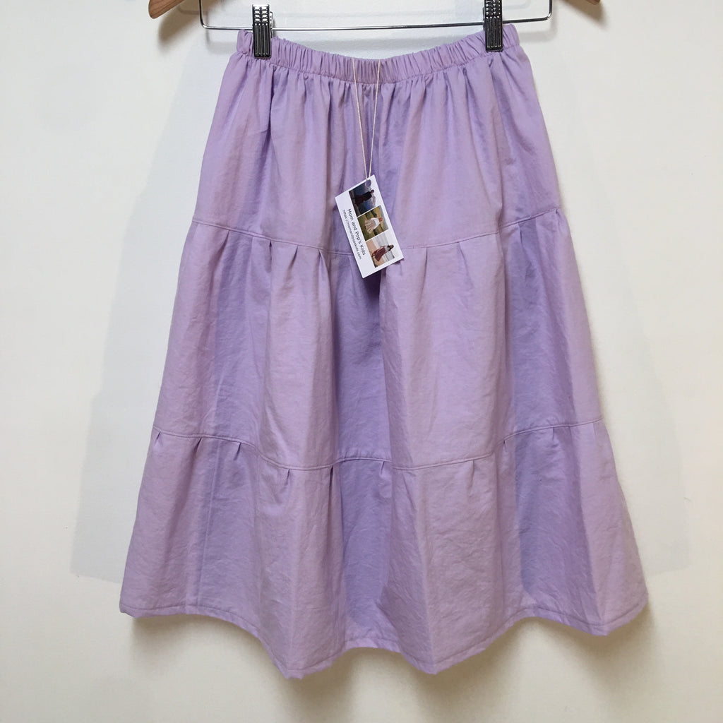 Midi Organic Cotton Purple Skirt (8)