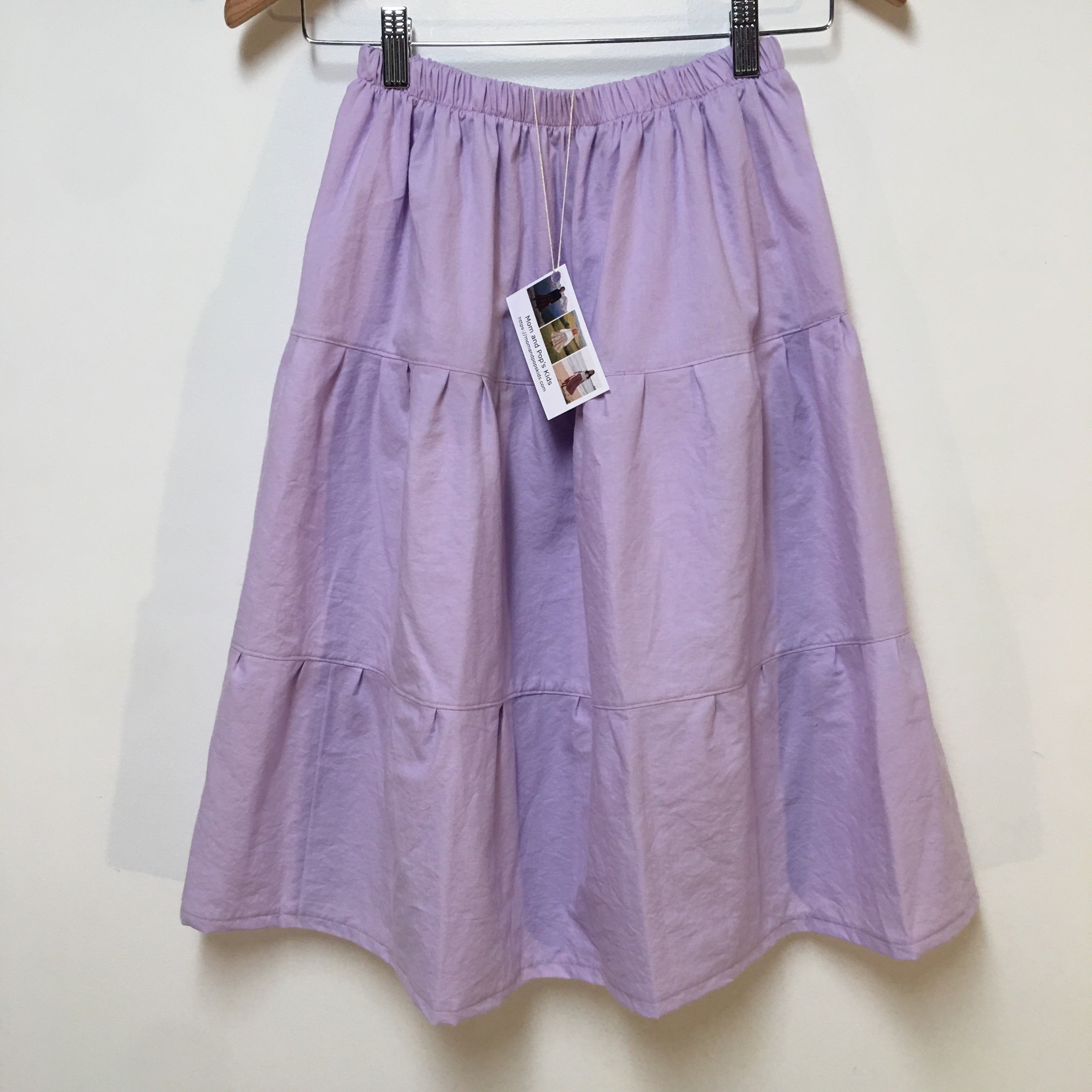 Midi Organic Cotton Purple Skirt (8)